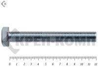 Болт полная резьба, цинк DIN933 24х120 пр.10,9 (9,5кг/20)