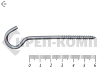 Шуруп с полукольцом 4х60 (20шт)