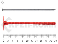 Дюбель "Гриб" с металлическим стержнем 10х220 IZM Teсh-KREP R10 (400шт)