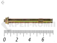 Анкерный болт с гайкой  6,5х75 (15шт)