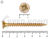 Саморез желтый цинк POZY 6х 60 (20 шт)